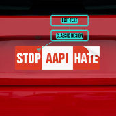 Arrêt AAPI Asian Hate Bumper Sticker