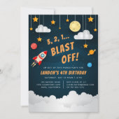 Arrêt de l'explosion | Invitation à l'anniversaire (Devant)