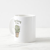 Arrête de me dévisager – Mug drôle de succulente (Devant gauche)