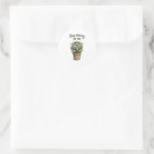 Arrête de me fixer – Autocollant de succulente drô (Sac)