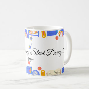 Arrête de rêver, commence à agir Mug personnalisé