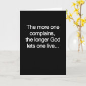 Arrêter de se plaindre Carte BIrthday (Fleur jaune)