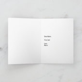 Arrêter d'utiliser la carte de voeux amusante (Intérieur)