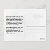 Arrêter la carte postale Project 2025 (Dos)