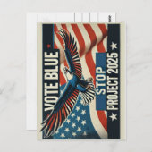 Arrêter la carte postale Project 2025 (Devant / Derrière)