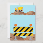 Arrêter La Circulation Invitation Anniversaire (Dos)