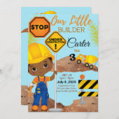 Arrêter La Circulation Invitation Anniversaire (Devant / Derrière)