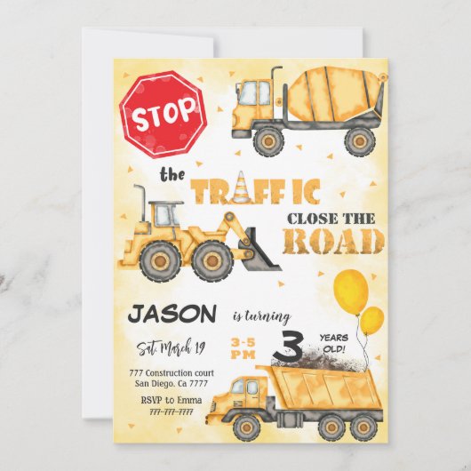 Arrêter la construction de la route Invitation d'a (Devant)