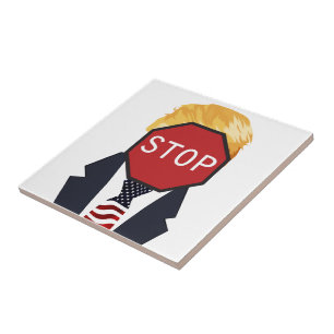 Arrêter le carreau en céramique Trump