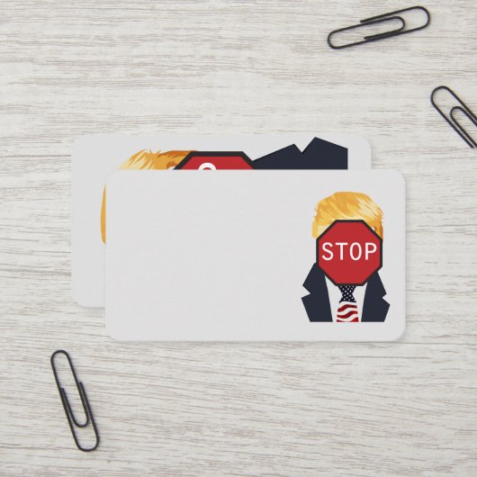 Arrêter le Carte de visite de Trump (Devant/Arrière en situation)