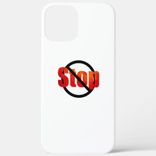 Arrêter le coque iphone Coque (Verso)