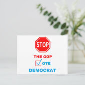 ARRÊTER LE GOP - Carte postale (Debout devant)
