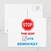 ARRÊTER LE GOP - Carte postale (Devant / Derrière)