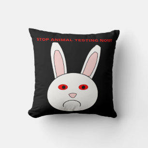 Arrêter le test animal maintenant Coussin