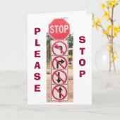 ARRÊTER/SIGNER HUMOUR POUR JE VOUS AIME CARTE À TO (Fleur jaune)