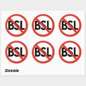 Arrêtez BSL ! Stickers Anti-BSL (Feuille)