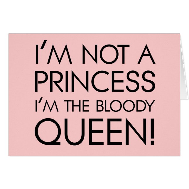 Arrêtez de m'appeler princesse : Je suis la reine  (Devant Horizontal)