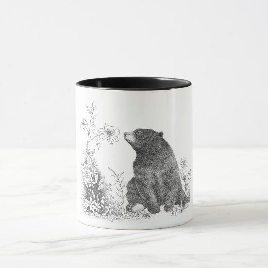 Arrêtez et sentez la tasse de fleurs (Centre)