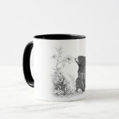 Arrêtez et sentez la tasse de fleurs (Devant gauche)