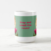 Arrêtez et sentez la tasse de roses (Centre)