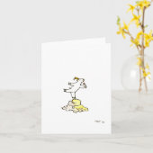 "Arrêtez et sentez les fleurs", carte de voeux vie (Fleur jaune)