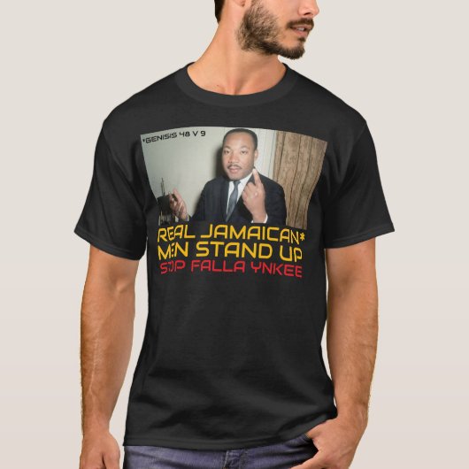 ARRÊTEZ LA FAILLE. T-Shirt foncé de base YNKEE (Devant)