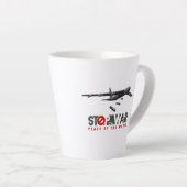 Arrêtez la guerre | Mug à Latte (Angle droit)