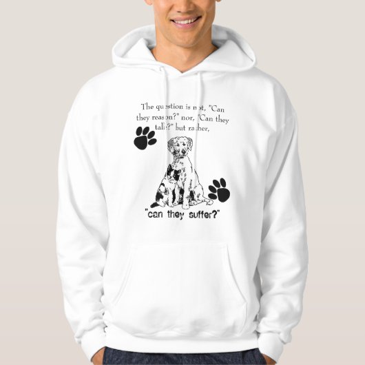 ARRÊTEZ l'abus animal ! sweat - shirt à capuche (Devant)