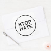 Arrêtez le bouton Sticker de haine. (Enveloppe)