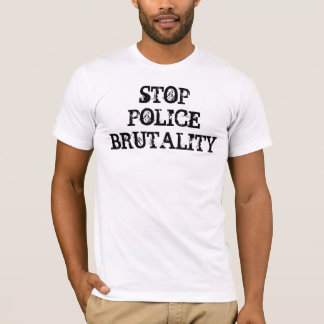 ARRÊTEZ le T-shirt de BRUTALITÉ de POLICE -