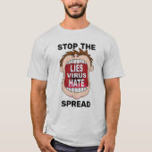 Arrêtez le T-shirt répandu (Devant)