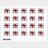 Arrêtez les autocollants Kony 2012 (Feuille)