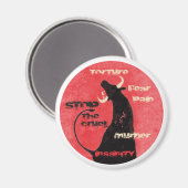 Arrêtez les combats de taureaux - Magnet (Recto/Verso)