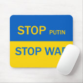 Arrêtez Poutine, Arrêtez la Guerre Tapis de Souris (Avec souris)