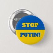 Arrêtez Poutine ! Badge (Devant & derrière)