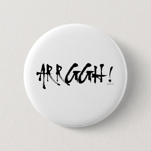 Arrggh. Ronde Button 5,7 Cm (Voorkant)