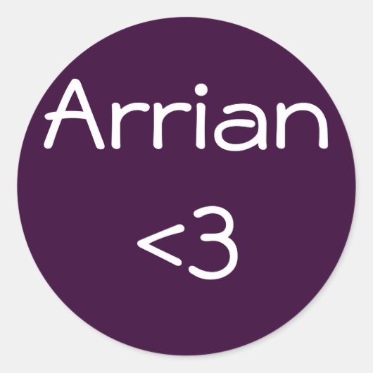 Arrian <3 sticker (Voorkant)