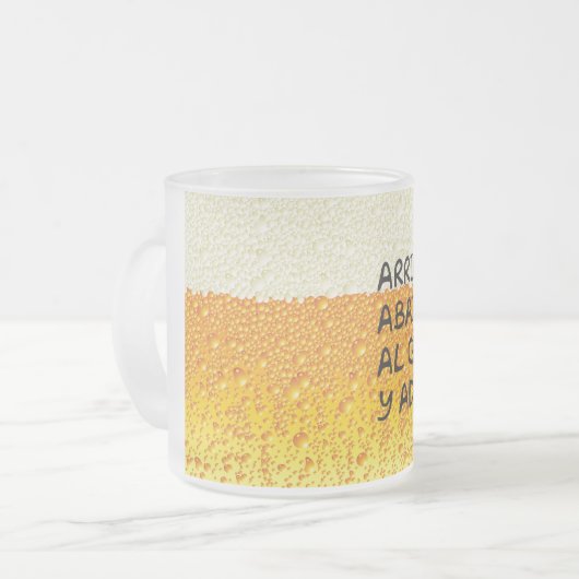 Arriba abajo al centro y adentro! matglas koffiemok (Voorkant links)