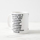 Arrière Compétence drôle Mug (Devant gauche)