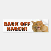 Arrière de Karen Chat Sticker de pare-chocs (Devant)