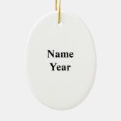 Arrière et épine de père Noël Ornement de Noël (Dos)