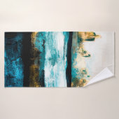 arrière - plan Abstrait de texture d'huile. Peindr (Serviette de bain)