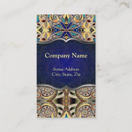 Arrière - plan abstrait floral de carte de visite (Devant)