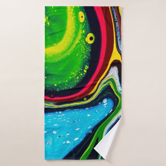 arrière - plan Abstrait peint à la main, acrylique (Serviette de bain)