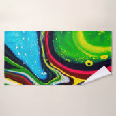 arrière - plan Abstrait peint à la main, acrylique (Serviette de bain)