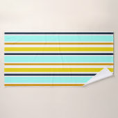 Arrière - plan abstrait rayé avec bandes de couleu (Serviette de bain)