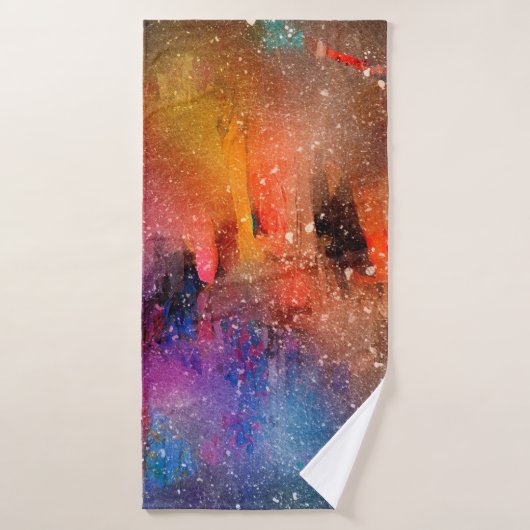 Arrière - plan art aquarelle abstraite (Serviette de bain)