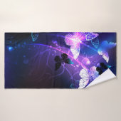 Arrière - plan aux papillons de nuit (Serviette de bain)