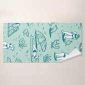Arrière - plan avec des filles de plage d'été. Pat (Serviette de bain)