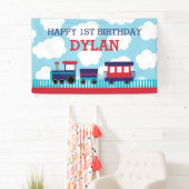 Arrière-plan / Bannière (Marine et Rouge) (En situation)